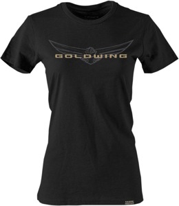Women's Gold Wing Sketched Tee - Gw Sketched Tee Blk Wsm