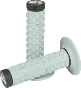 Renthal Dual Compound MX Grips Black/Gray - Soft/firm comfort grips for MX, Black/Gray