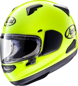 Arai Quantum-X Solid Helmet Fluorescent Yellow L - Full-face helmet, Fluorescent Yellow, Size L