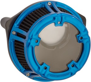 Arlen Ness Method Clear Sucker Air Cleaner Kit Blue Fits 08-16 Models