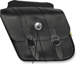 Willie & Max Deluxe Slant Saddlebags Chrome 12"x9.5"x5.5"