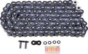 RK 525 Max Z 120 Link RX-Ring Drive Chain Black Chrome - RX-ring 525 chain, 120 links, Black/Chrome