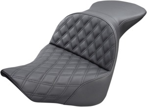 Saddlemen Explorer LS Seat Black For Harley FXBR FLFBS FLFB - 2-up LS seat For Harley FXBR, FLFBS, FLFB models