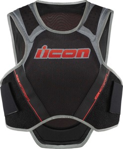 ICON Field Armor Softcore Vest M/L Black/Gray/Red - Low-profile protective vest