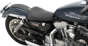 Classic Stitch Vinyl Solo Seat - Black - For 82-03 Harley XL