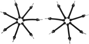 Moose Offroad Tire Chain Tensioner Pair 7 Point - Heavy rubber chain tensioner, pair, universal fit