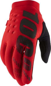 Men's Brisker Cold-Weather Gloves Red Medium for Off-Road/ATV/Motocross