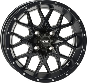 Hurricane Wheel Black 14X7 4/156 4+3