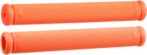 ODI Snow Ruffian Grips Orange 8in Closed End for 7/8in Handlebars - Orange 8in grips for 7/8in snowmobile handlebars