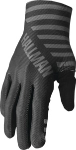 THOR Mainstay Gloves Men's XL Black/Charcoal Gray - Lightweight MX gloves with perforated palm