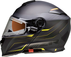 Z1R Solaris Scythe Modular Snow Electric Helmet L Hi-Vis - Modular snow helmet with electric shield