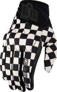 ICON Women's Anthem3 CX Gloves Black/White Size S - Breathable sport riding gloves
