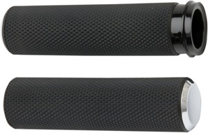 Arlen Ness Fly-By-Wire Fusion Series Grips Chrome Knurled