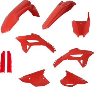 Acerbis Full Plastic Kit Red - Fits Honda