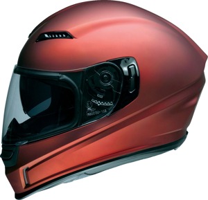 Z1R Jackal Satin Helmet Matte Red 2XL Unisex - Matte Red full-face helmet, size 2XL