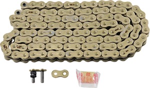 RK 525 MAX Z Gold RX-Ring Chain 120 Links - Premium RX-Ring chain, 120 links, gold finish