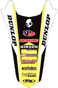 Factory Effex Rear Fender Graphics Yellow Fits 2016 Suzuki