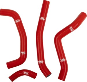 Moose Original Fit Radiator Hose Kit Red For 18-21 Honda CRF250R/RX - Red silicone hose kit For Honda CRF250R/RX