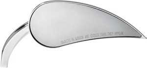 Arlen Ness Rad III Teardrop Mirror Right Chrome 13-091