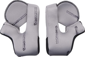 ICON Domain Helmet Cheek Pads Gray Large - Hydradry pads for ICON Domain helmet, size Large