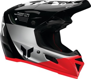 Thor Reflex Sport Strike MIPS Helmet Small Black/Gray/Red - MIPS helmet with Koroyd tech, size Small