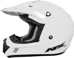 FX-17 Full Face Offroad Helmet Gloss White Large