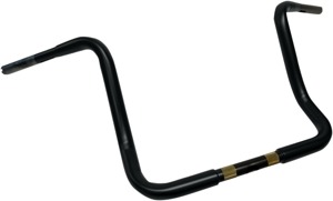 Drag Specialties 1-1/4in Buffalo Touring Handlebar Black - Fits Harley Touring models with TBW