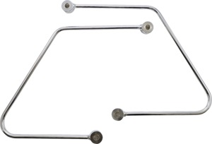 Cobra Saddlebag Supports Chrome Fits VStar 650 1998-2010