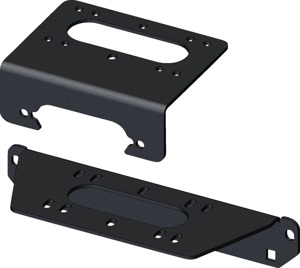 KFI Winch Mount Black Fits 18-24 Polaris Ranger 1000/XP/Crew Full Size