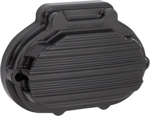 10-Gauge Transmission Side Cover Black 03-826 for '14-up Touring w/ fairing