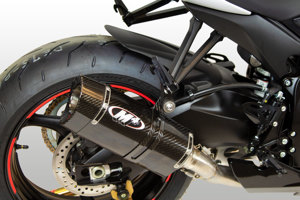 Tech 1 Carbon Fiber Full Exhaust w/ Titanium Mid & Stainless Tubing - For 11-24 Suzuki GSXR600 & GSXR750