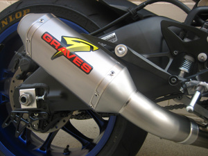 Yamaha R1 Short Titanium Slip On Exhaust w/ Link Pipe