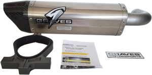 Titanium Slip On Exhaust - For Yamaha YXZ1000/R/SE/SS