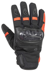 Cortech Super-Sonic Waterproof Gloves Black/Red Large - Waterproof riding gloves, Black/Red, Large