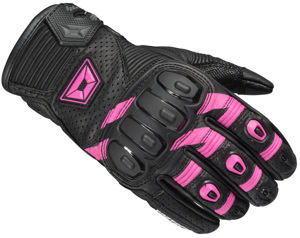 Cortech Manix ST Gloves Black Pink Women's Large - Women's large black pink Manix ST gloves