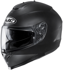 C70 Semi-Flat Black Full-Face Street Motorcycle Helmet X-Small