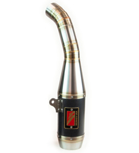 GP Slip On Exhaust - Black Center - For 20-22 Husqvarna Svartpilen/Vitpilen 401