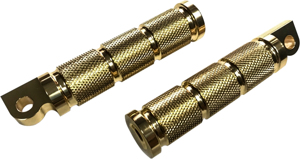 HardDrive Retro Rider Footpegs Bronze For Harley 1986-2017 - Retro bronze rider footpegs for Harley 86-17
