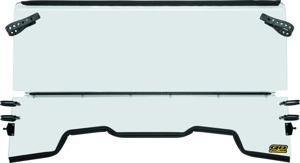 QuadBoss Folding Windshield 0.177" with Hardware Fits 14-22 Pioneer 700