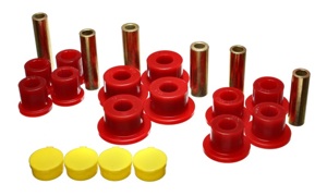 Red Rear Leaf Spring Bushing Set Fits 02-05 Dodge Ram 1500 2WD