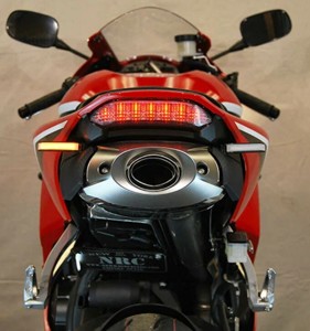 New Rage Cycles Fender Eliminator Kit Black Fits 13-24 Honda CBR 600RR