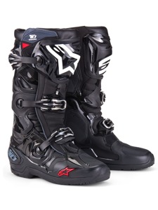 Alpinestars Tech 10 Enduro Boots Black Size 12 - Premium off-road boots with Enduro sole, Size 12