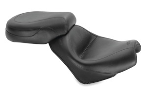 Mustang Wide Vintage 2Pc Seat Black Fits 02-08 Honda VTX1800R/S