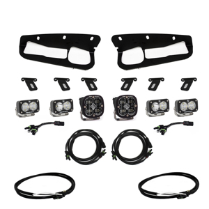 Baja Designs Clear SAE Fog Pocket Kit w/Upfitter Fits 2021+ Ford Bronco