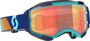 Scott Fury Goggle Royal Blue/Orange Orange Chrome Lens - Motocross goggle with orange chrome lens