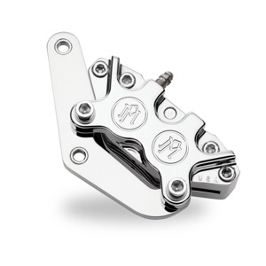 Performance Machine Front Single Brake Caliper Chrome for 10" Disc