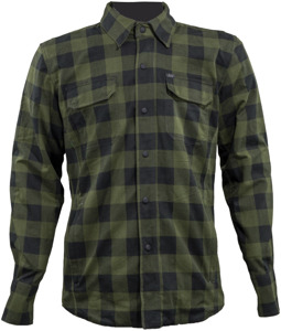 Speed and Strength True Grit Armored Motoshirt Olive/Black 2XL - Armored riding shirt, Olive/Black, Size 2XL