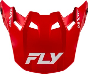 FLY Racing Formula CC Objective Visor Red/White YL/SM - Helmet visor for Formula CC Red/White YL/SM