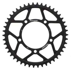 Supersprox Steel Rear Sprocket 46T Black Fits Aprilia 525 Chain Models