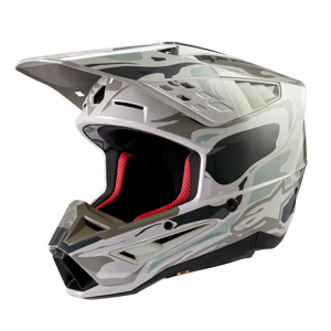 Alpinestars S-M5 Mineral Helmet Warm Grey/Celadon Green Medium - Offroad helmet, Medium, Warm Grey/Celadon Green